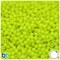 BeadTin Chartreuse Opaque 5mm Round Plastic Craft Beads (700pcs)